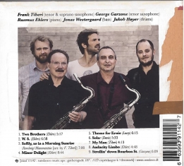George Garzone with Frank Tiberi - Audacity - Back Cover