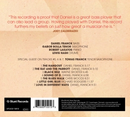 Daniel Franck Quartet - The Hangout - Back Cover