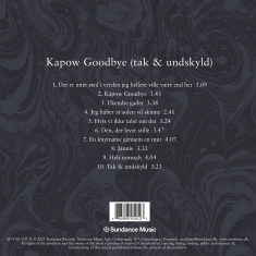 Kristina Holgersen - Kapow Goodbye (tak og undskyld) - Back Cover